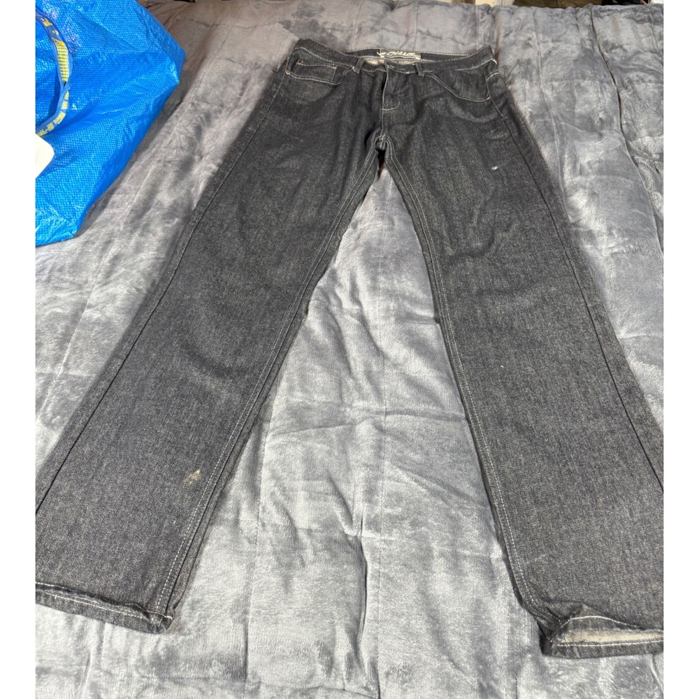 Champs Men's Gray‎ Denim Jeans Size 34 Straight Leg Cotton Blend Y2K vintage